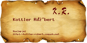 Kottler Róbert névjegykártya